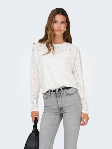 ONLY Póló 'ONLSMILLA' - fehér: elől