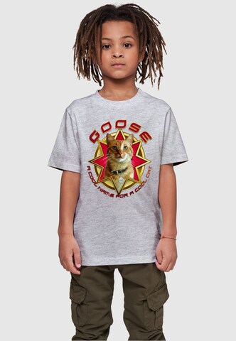 T-Shirt 'Captain Marvel - Movie Goose Cool Cat' ABSOLUTE CULT en gris : devant