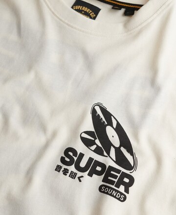 T-Shirt 'Record' Superdry & Co en beige