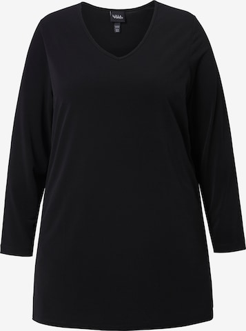T-shirt Ulla Popken en noir : devant