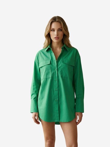 My fashion Blouse in Green: front