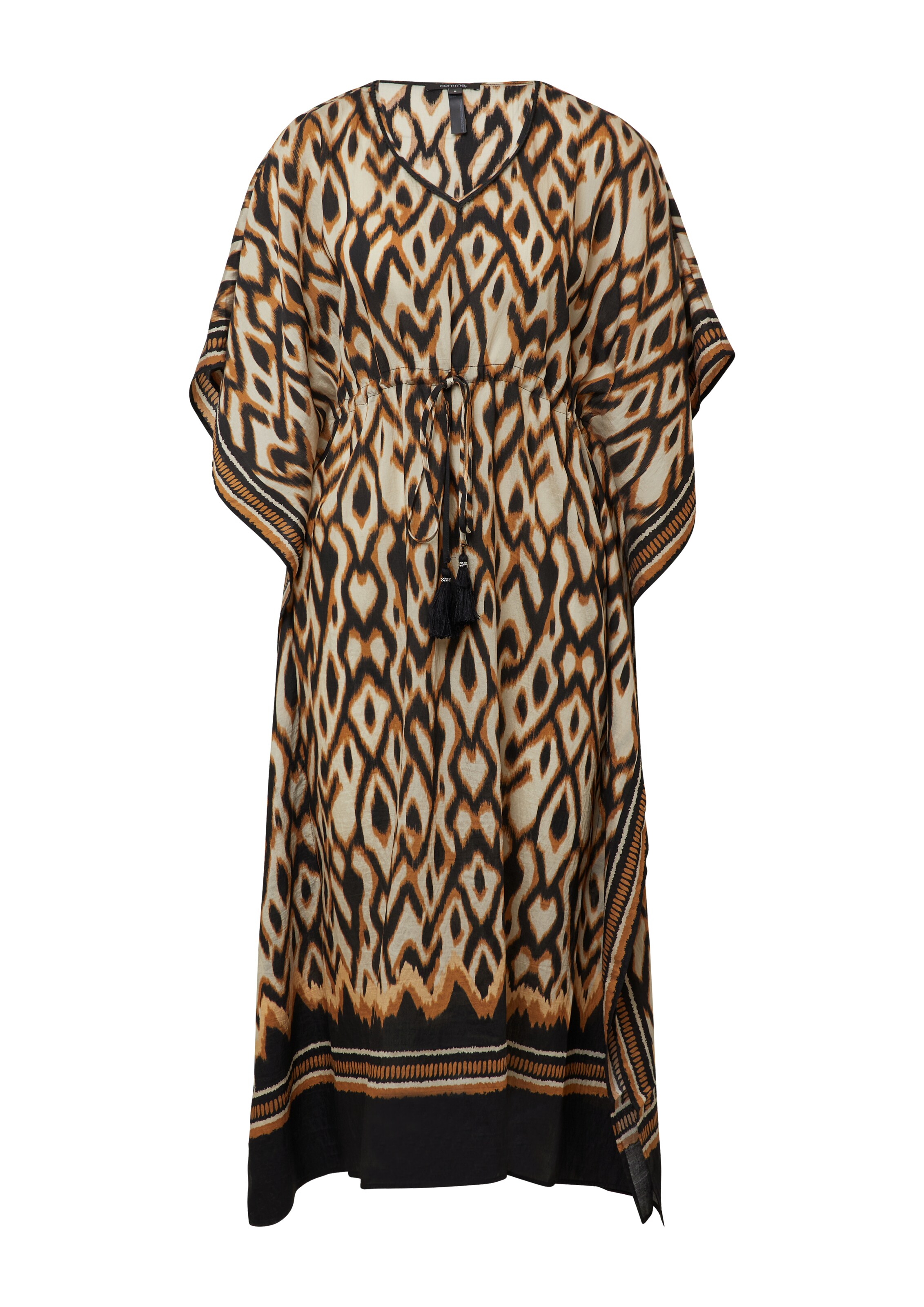 COMMA Jurk in Bruin: voorkant