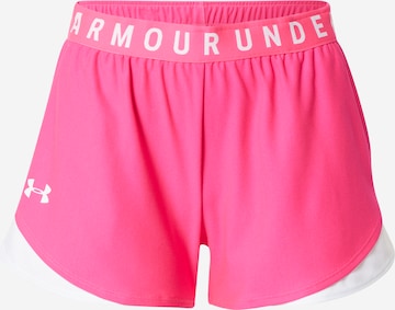 UNDER ARMOUR Sportovní kalhoty 'Play Up' – pink: přední strana