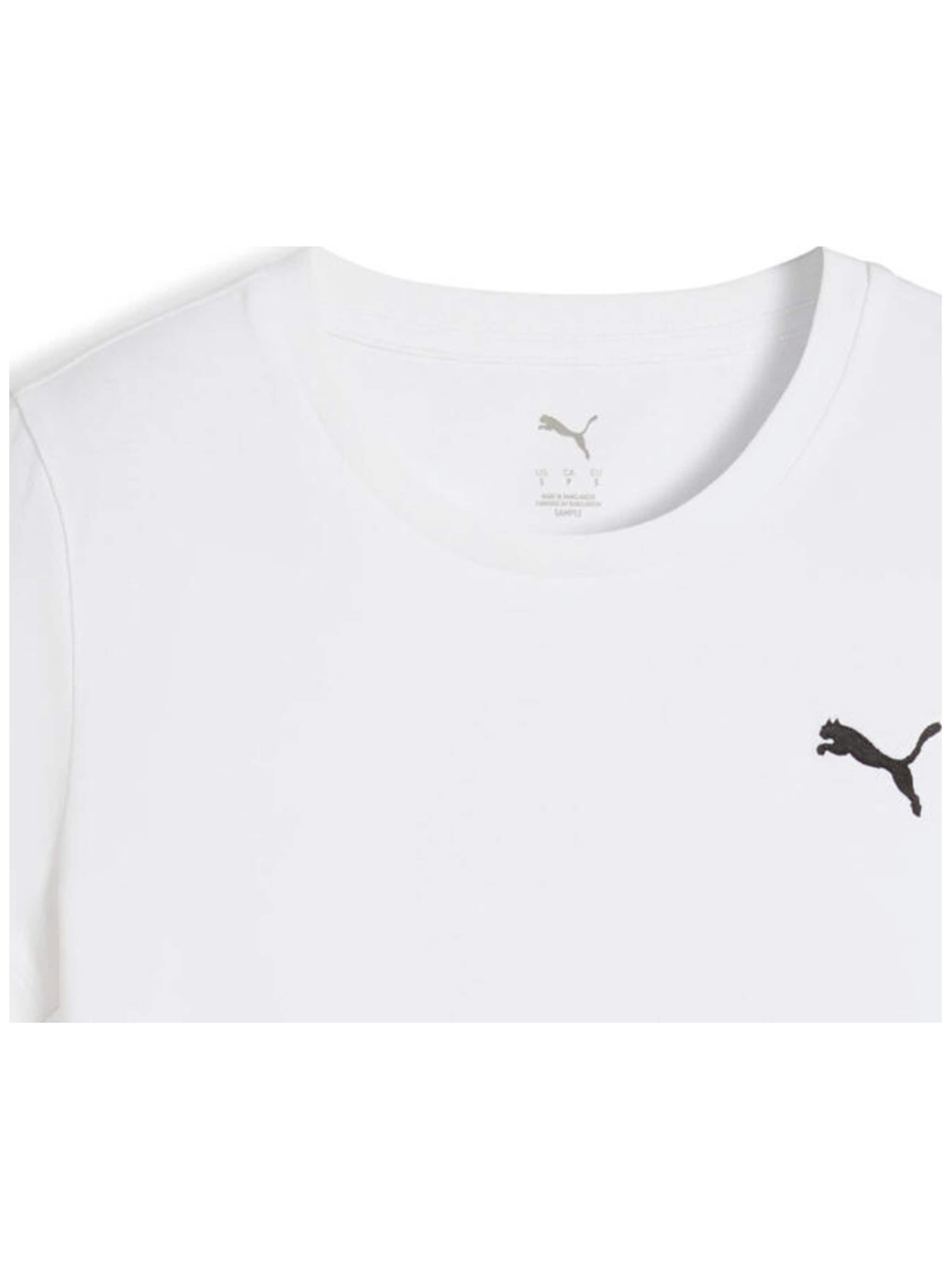 PUMA - Camiseta 'Puma Wardrobe Ess Baby Tee' en blanco