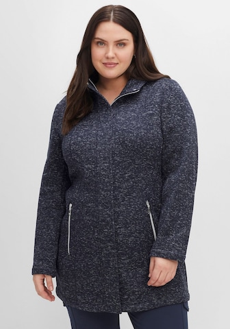 SHEEGO Fleece Jacket in Blue: front