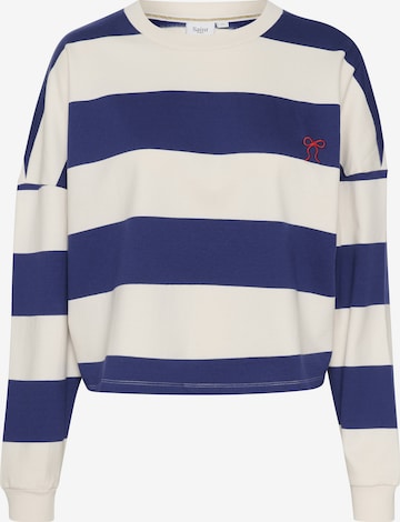 SAINT TROPEZ Sweatshirt in Blauw: voorkant