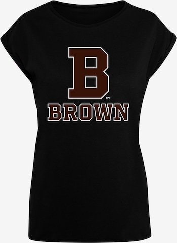 Merchcode Shirt 'Brown University - B Initial' in Black: front