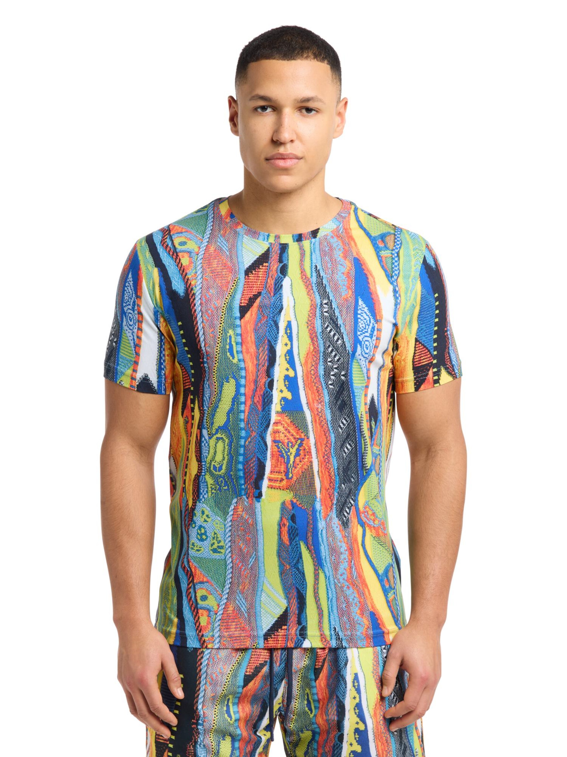 T-Shirt 'Egon' Carlo Colucci en vert : devant