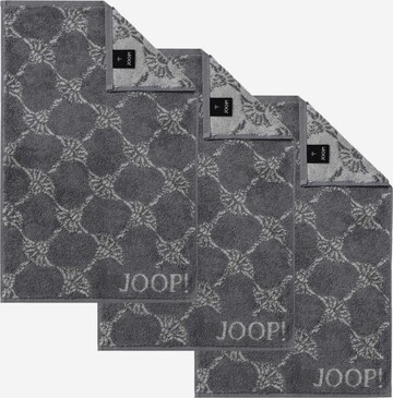 JOOP! Handdoek '30 x 50 cm' in Grijs: voorkant