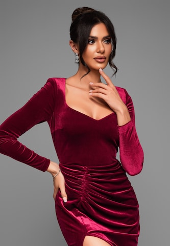 Ombre Avondjurk in Rood