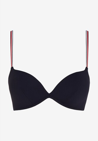 TOMMY HILFIGER Push-up Bikini Top in Blue: front