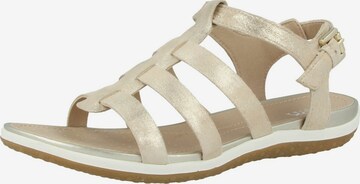 GEOX Strap Sandals in Beige: front