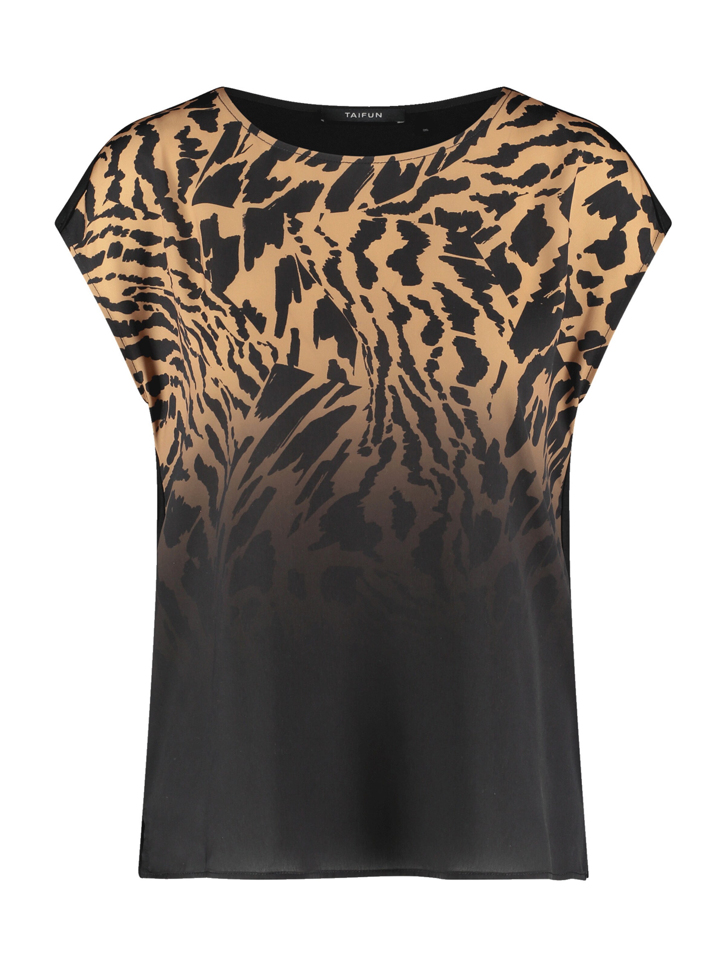 TAIFUN Μπλουζάκι σε μαύρο: μπροστά