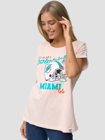 Recovered Tričko 'Miami Dolphins' - ružová