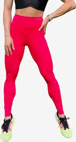 LUXFEEL - Leggings 'Leggings mit hoher Taille Myself' en rosa: frente