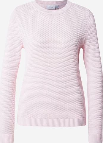 VILA Sweater 'VIDALO' in Pink: front