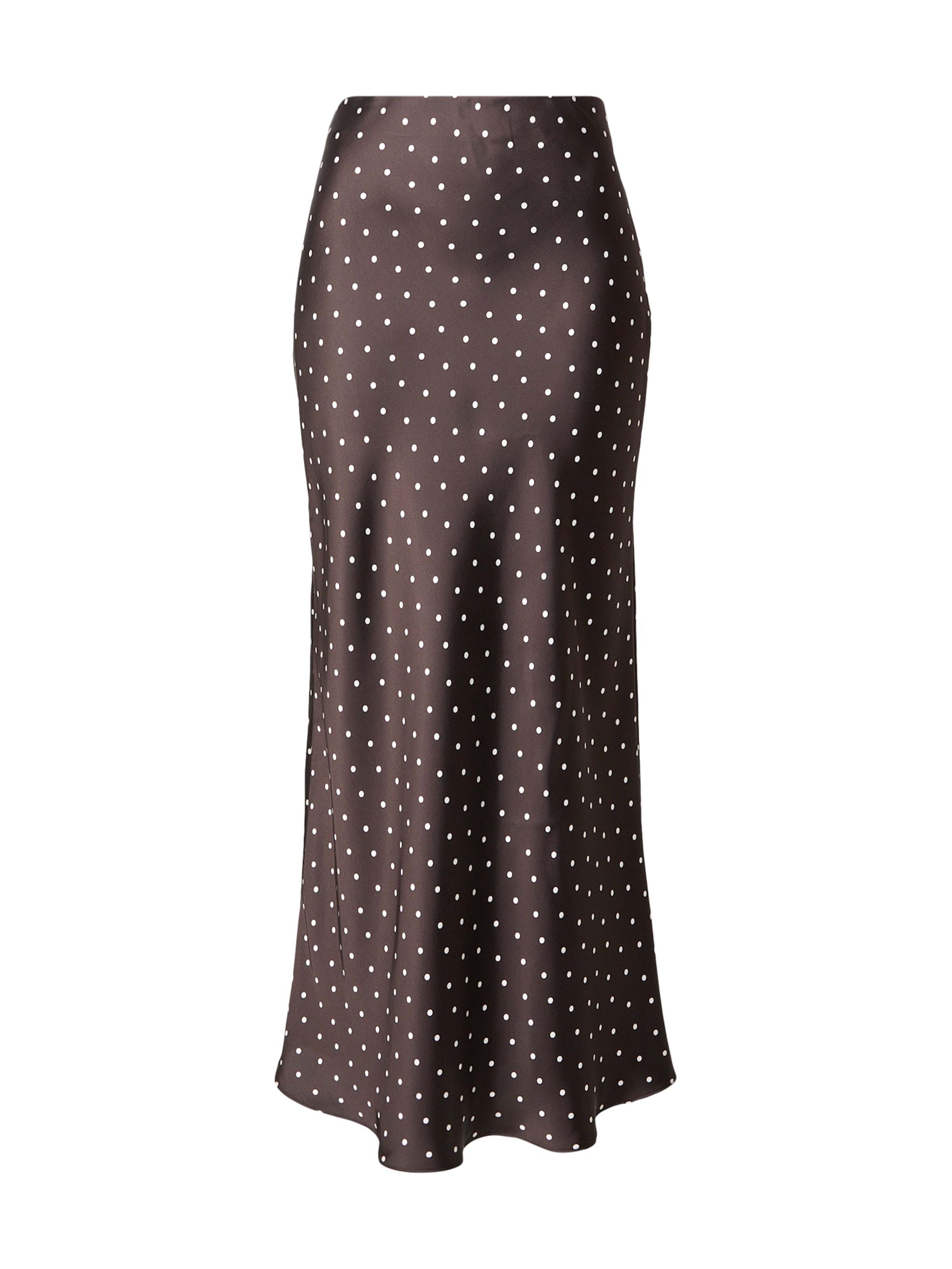 Lindex Falda en marrón oscuro / blanco, Vista del producto