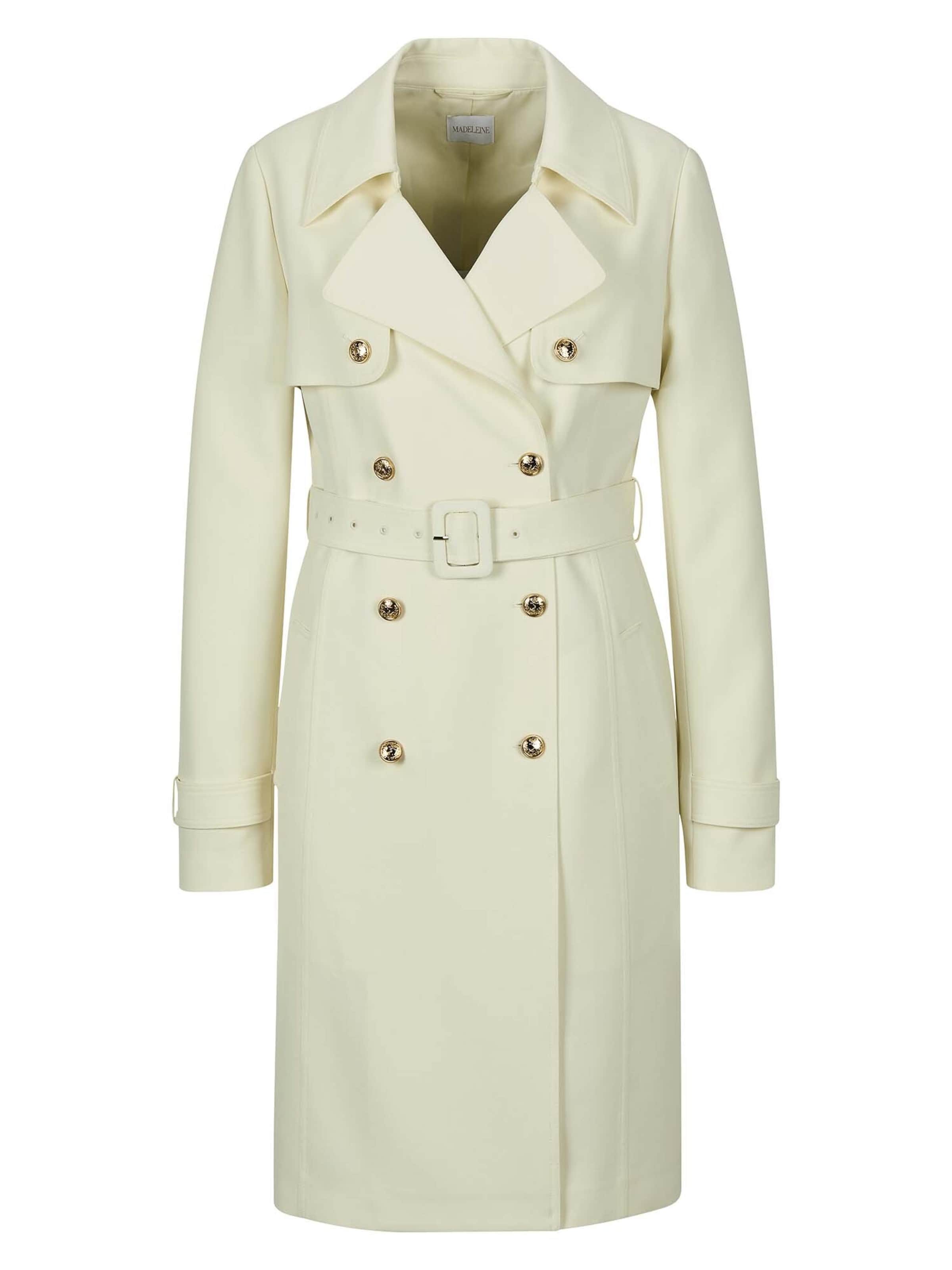MADELEINE Between-seasons coat in Wool white, Item view