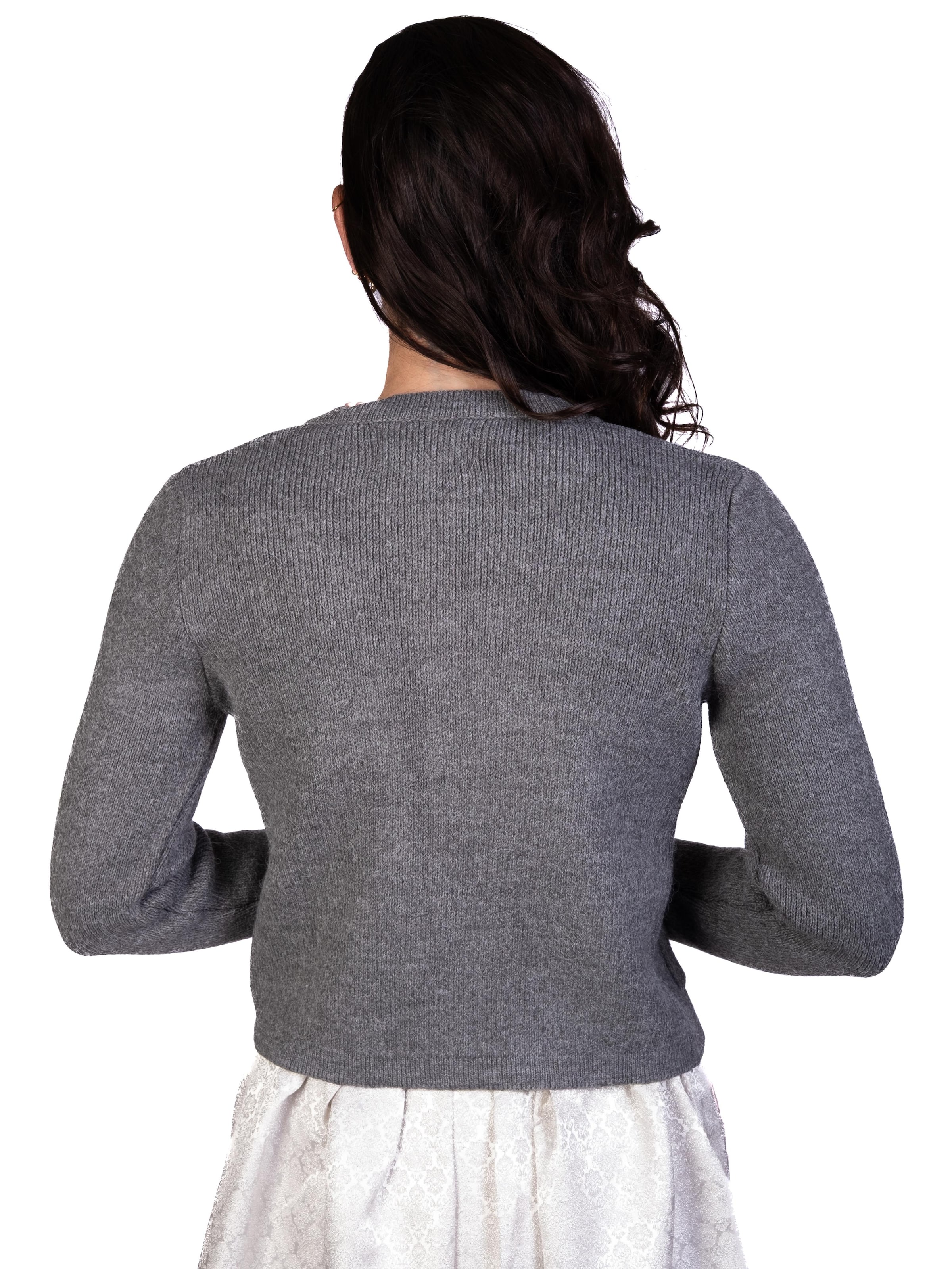 Trachtl Knitted Janker in Grey