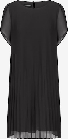 APART Chiffonkleid in Schwarz: Vorderseite