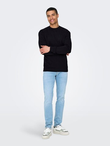 Only & Sons Pullover 'ONSLoui' in Schwarz