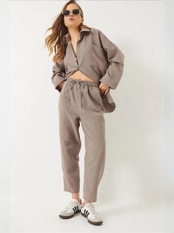 Bianco Lucci Pantsuit in Brown