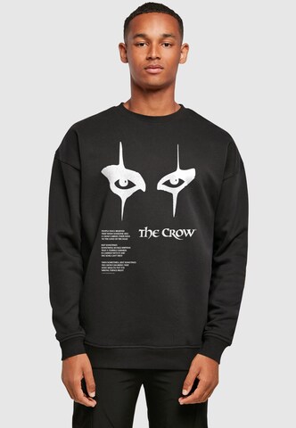 Merchcode Sweatshirt 'The Crow' in Schwarz: Vorderseite