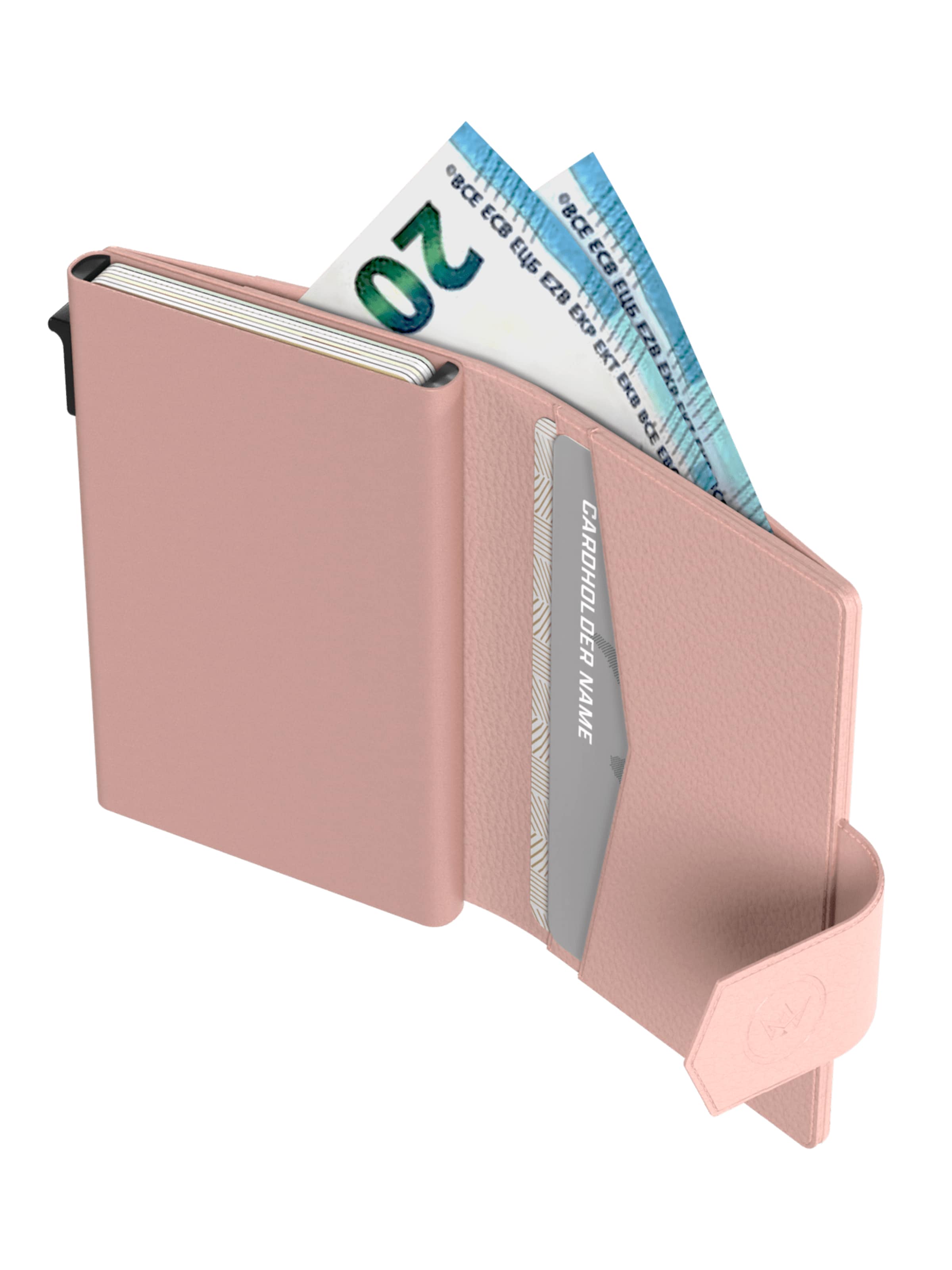 Prowallet Wallet 'Pasjeshouder Plus Pebble' in Pink
