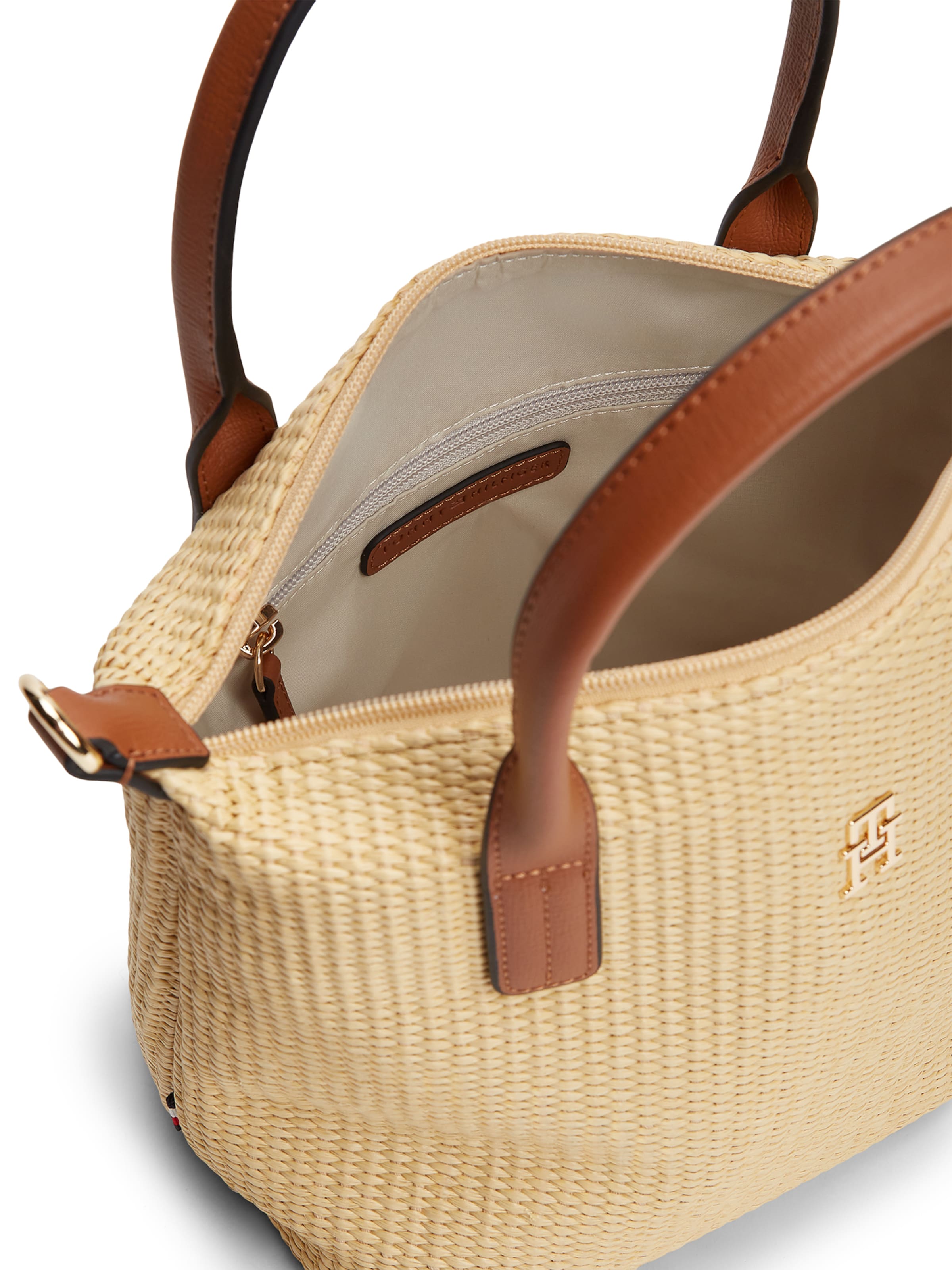 TOMMY HILFIGER Handtas 'Popette' in Beige