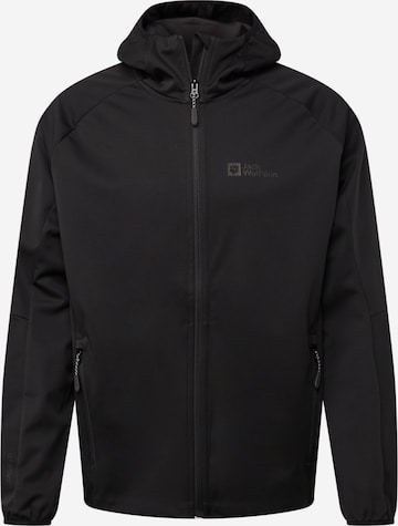 JACK WOLFSKIN Outdoor jacket 'FELDBERG' in Black: front