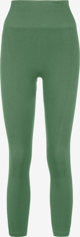 UNIFIT Skinny Workout Pants in Green: front