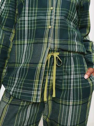 TRIUMPH Pajama ' Boyfriend ' in Green