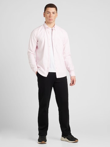 BOSS Black Средняя посадка Рубашка 'ROAN' в Ярко-розовый