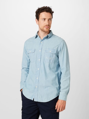 Polo Ralph Lauren Regular fit Button Up Shirt in Blue: front