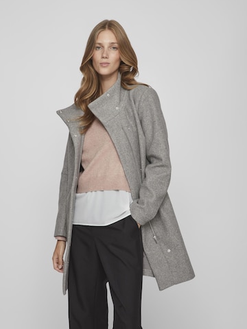Vila Petite Between-Seasons Coat in Grey: front