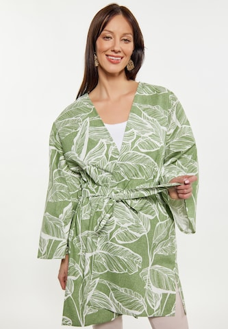 Usha Kimono in Groen: voorkant