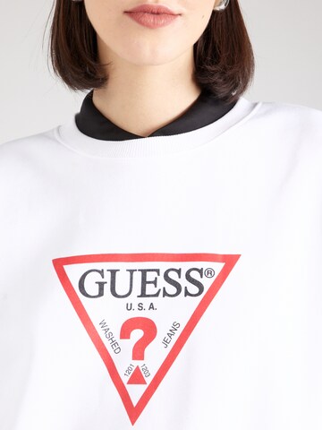 GUESS JEANS - Sudadera 'ICONIC' en blanco