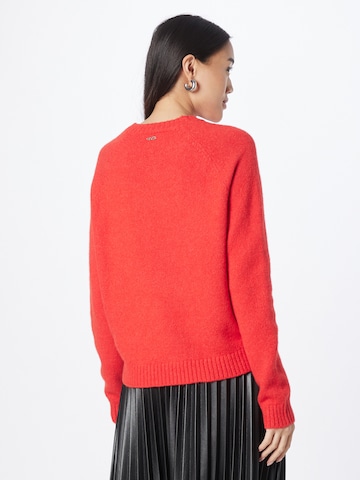 BOSS Black Пуловер 'Febisan' в червено