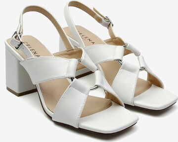 Celena - Sandalias con hebilla 'Christel' en blanco