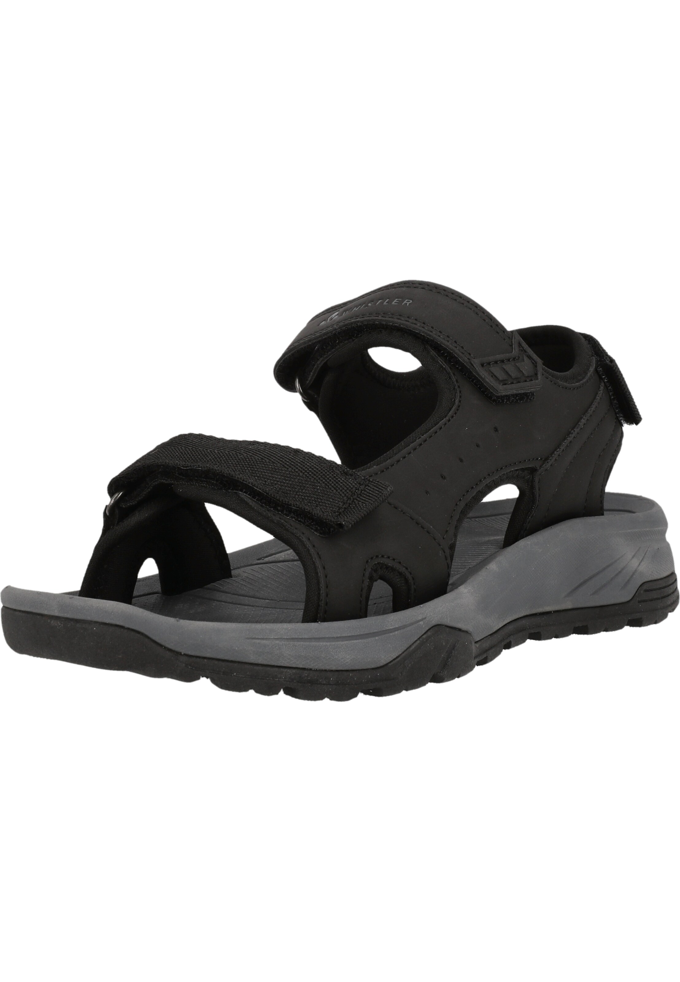Whistler Sandal 'Wofun' in Black: front