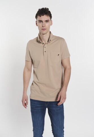 T-Shirt 'Hampus' DENIM CULTURE en beige