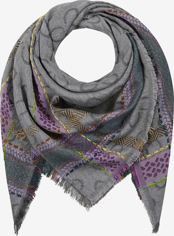 CODELLO Shawl in Grey: front