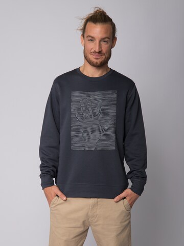 Felpa di Watapparel in grigio: frontale