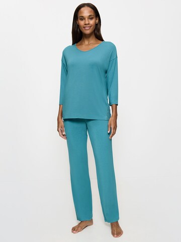 TRIUMPH Pyjama ' Timeless Sensuality ' in Blauw: voorkant