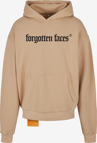 Forgotten Faces Sweatshirt in Beige: front