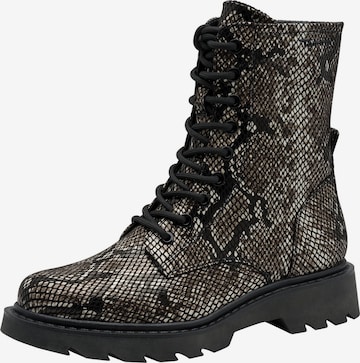 Tamaris Schnürstiefelette in Schwarz: Vorderseite