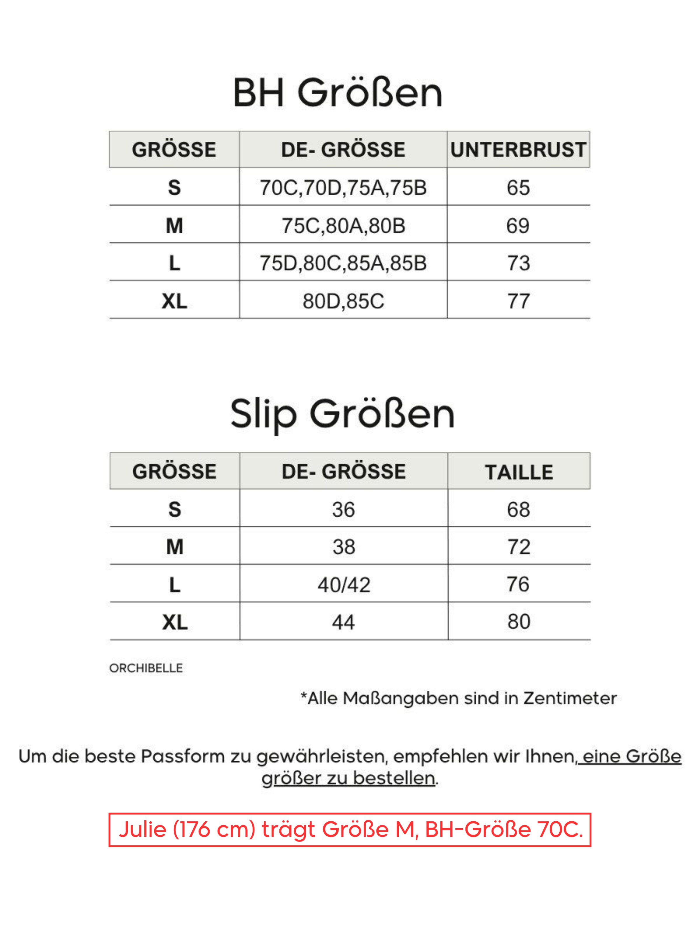 Orchibelle Bustier Wäsche-Sets‌‌‌‌‌‌‌ in Schwarz