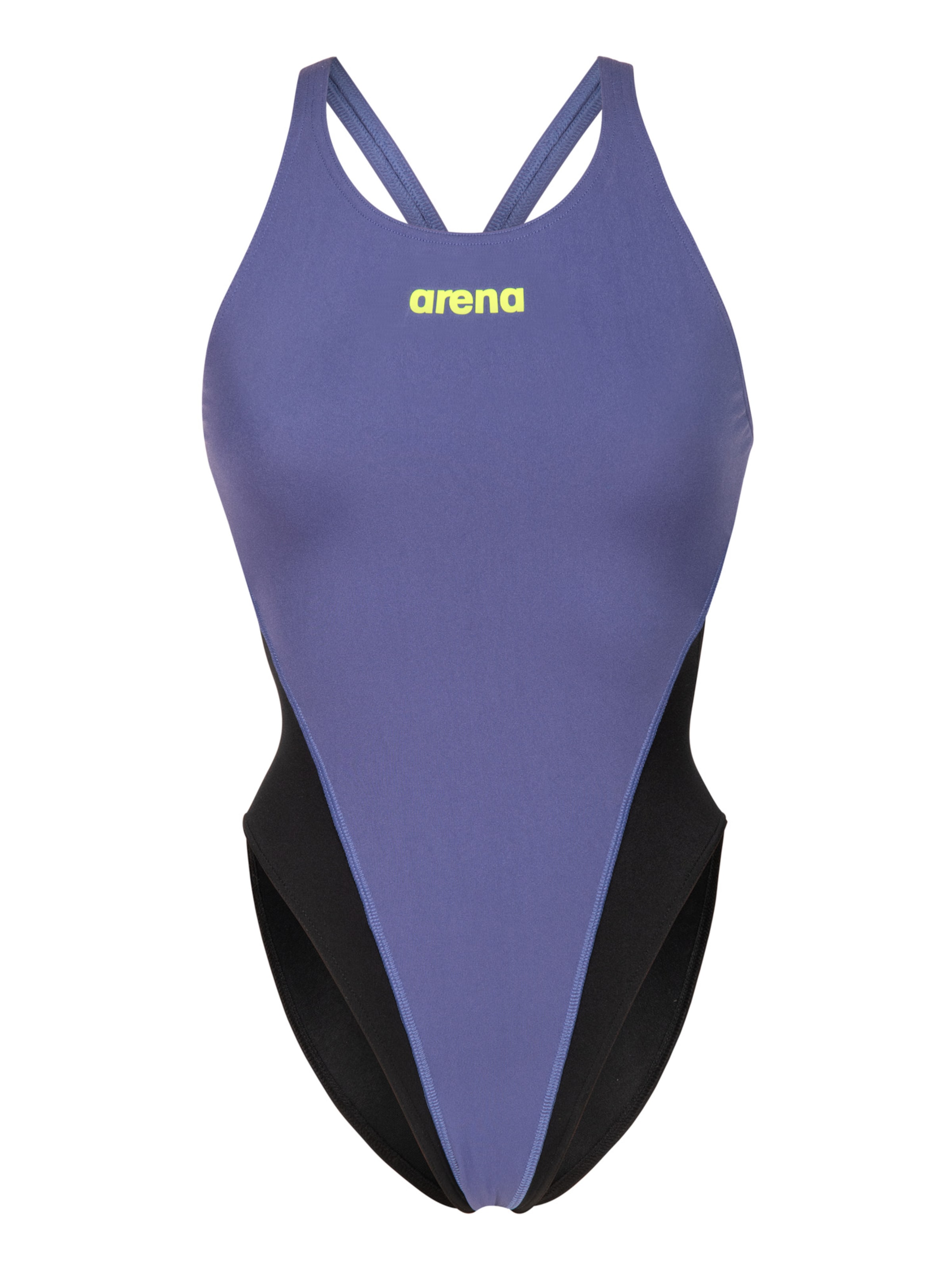 ARENA Bustier Badpak 'SWIM TECH SOLID' in Lila: voorkant