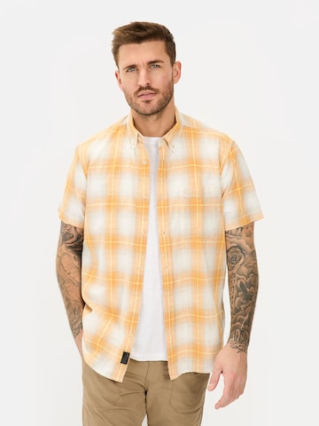 CAMEL ACTIVE Regular fit Button Up Shirt in Orange: front
