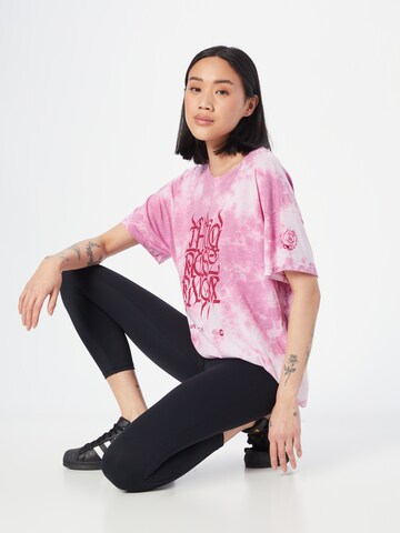 RVCA Shirt 'THUG ROSE' in Roze